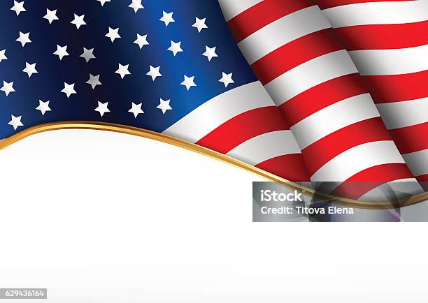 アメリカ国旗独立記念日のバナー - アメリカ国旗のベクターアート素材や画像を多数ご用意 - アメリカ国旗, 枠, 地理的境界