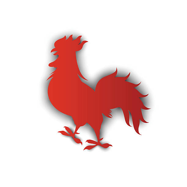 istock Happy New 2017 Year Rooster Bird Sign Asian Horoscope 629440832