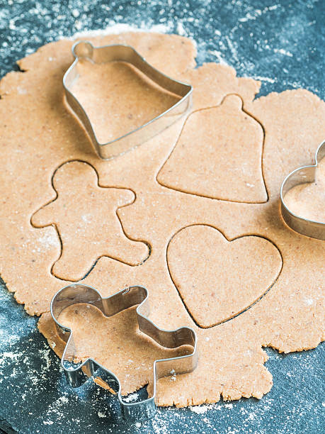 istock Preparation of Christmas gingerbread cookies 629442142