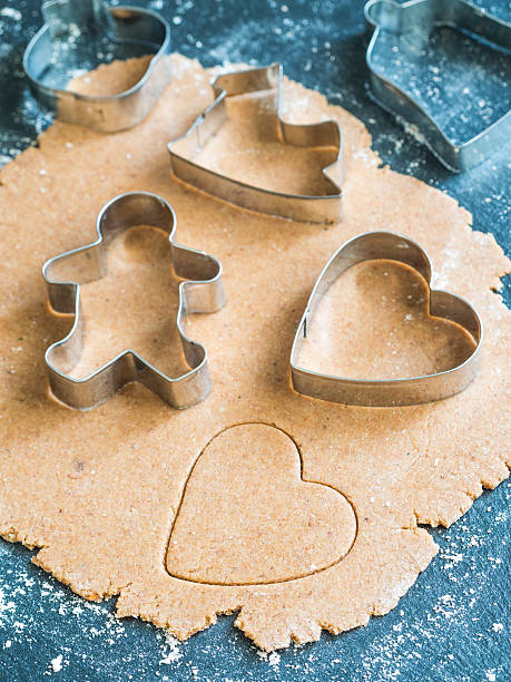 istock Preparation of Christmas gingerbread cookies 629442268