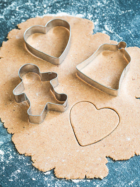 istock Preparation of Christmas gingerbread cookies 629442330