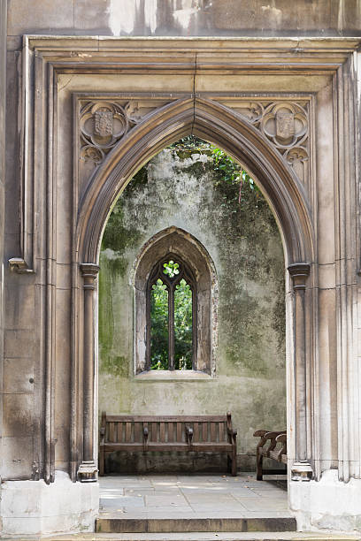 istock Arch Window taken through an Arch Doorway 629445326