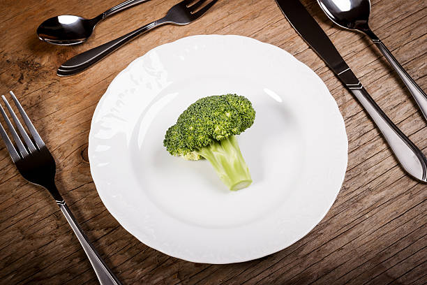 istock broccoli on a plate with cutlery 629447216