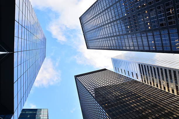 istock City skyscrapers looking up 629459774