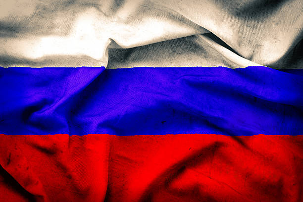 istock Old grunge flag of Russia 629460290