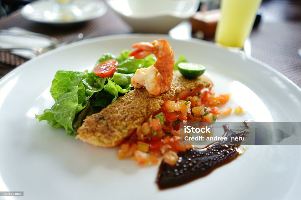 lunch break healthy food for lunch Fine Dining Stock Photo