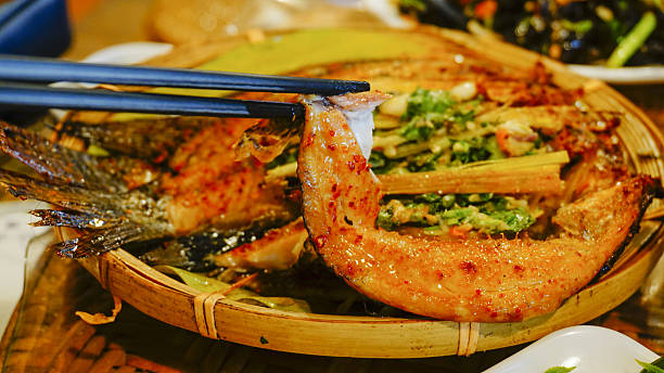 Delicious grilled fish