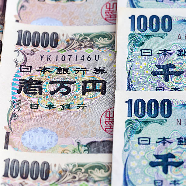 istock Close-up Japanese yen banknotes 629481914