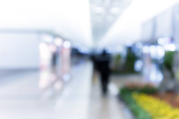 istock Abstract blur airport interior for background at Hong Kong 629483340