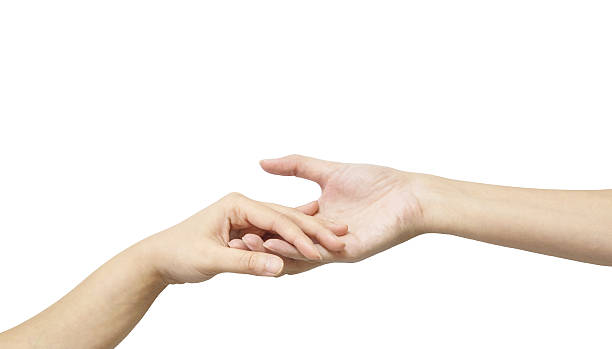 istock Closeup woman hand hold another hand for console and encourage 629494468