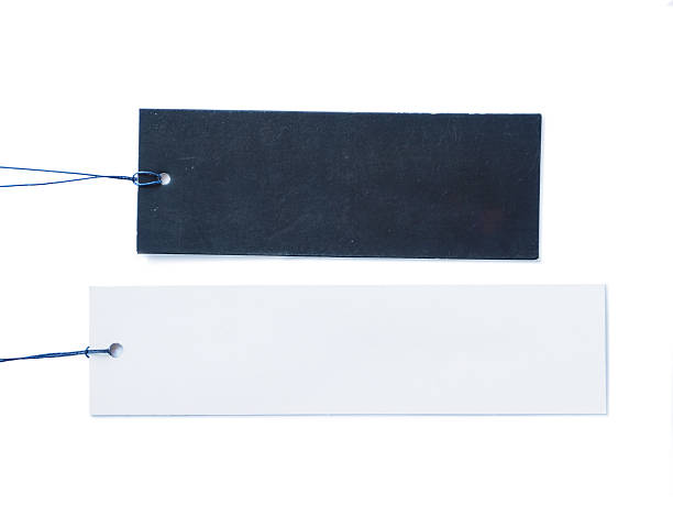 istock Blank black and white tag label  of isolated 629495350