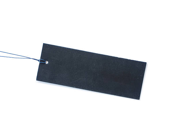 istock blank tag black color, paper labels. Flat design. isolated 629495356