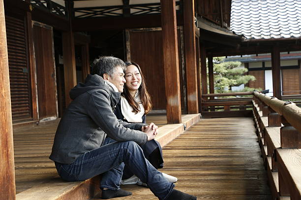 Couple at Tofukuji temple