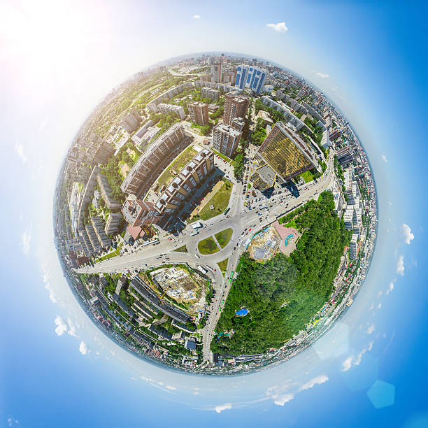 istock Aerial city view. Urban landscape. Copter shot. Panoramic image. 629497742