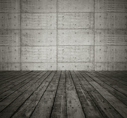 Grunge concrete wall and floor background textured