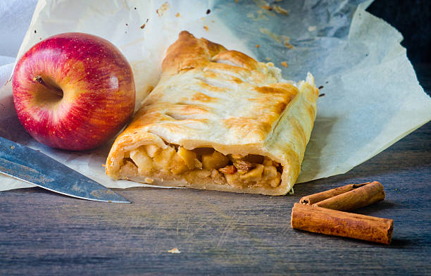 istock homemade strudel cake with apples and cinnamon 629507590