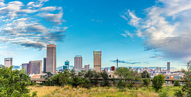 Johannesburg panorama from the South. Also known as Jozi, Jo'burg or eGoli, \