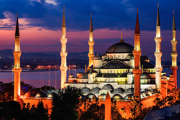 istock Sunrise over The Blue Mosque, Istanbul, Turkey 629526698