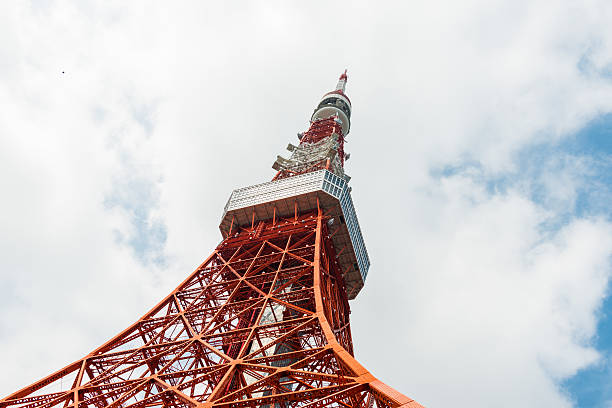 istock Tokyo tower from bottom in blue sky 629527208