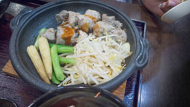 istock japanese food pork on hotpan 629530746