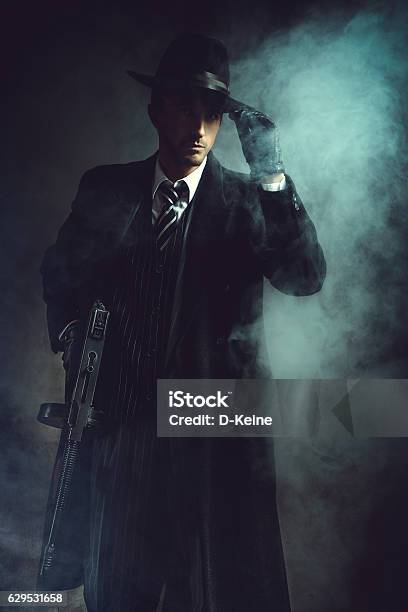 Gangster Stock Photo - Download Image Now - Mafia, Gangster, Tommy