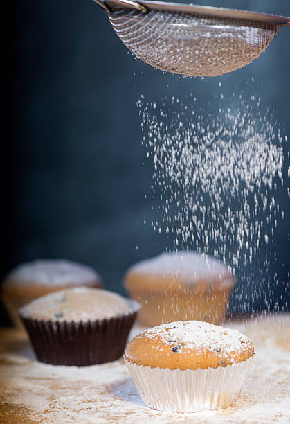 istock Powdered sugar sprinkled on top of the cake 629552766