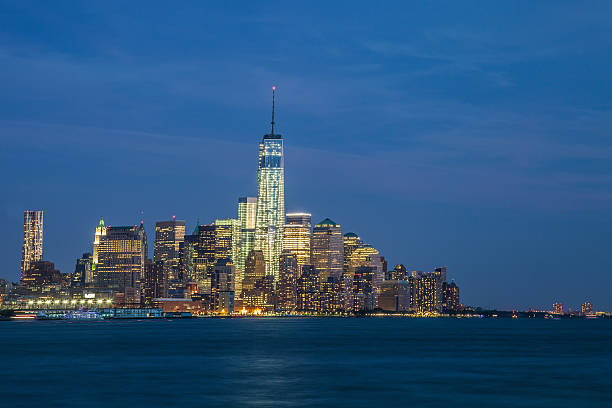 istock New York illuminated lower manhattan skyline 629553614