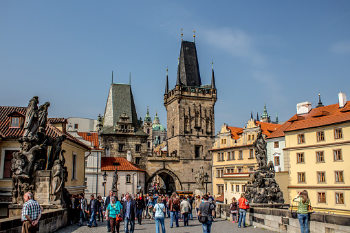 Prague, Czech Republic - April 3, 2014: Prague, City Break