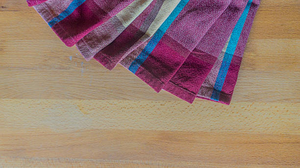 istock Macro from cotton table cloth to be used in meals 629558400