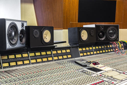 The professional studio for mixing and recording.