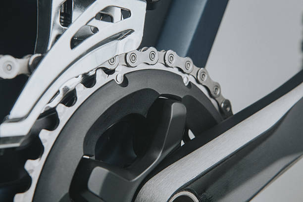 istock Mountain bike crankset. 629565768