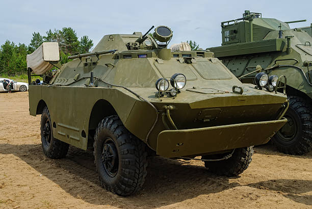 istock Armored reconnaissance patrol vehicle BRDM-2 629567138