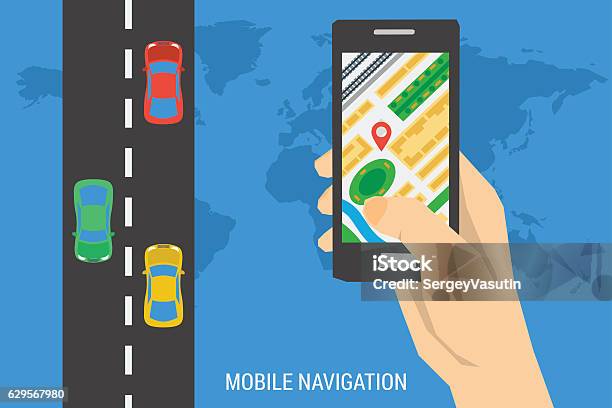 Computer Navigation Background Banner Of Computer Navigation System Stock Illustration - Download ...