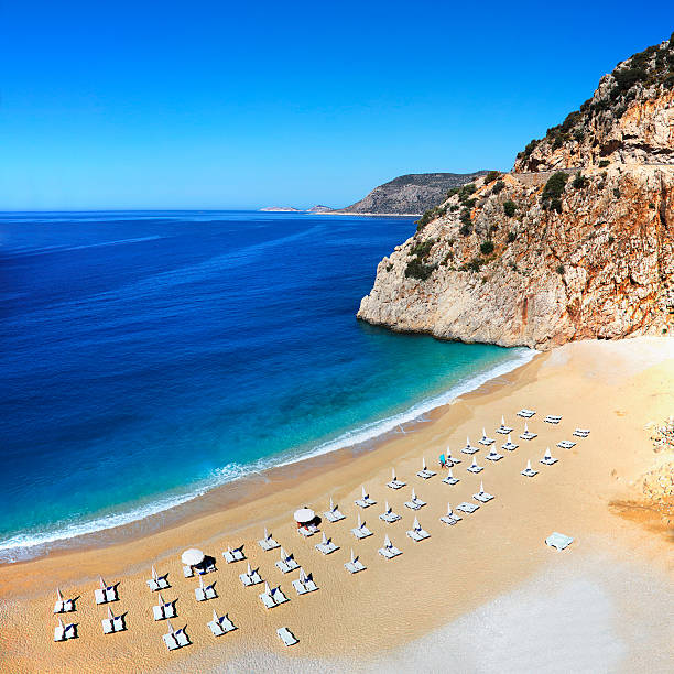 Kaputas beach near Kalkan, Turkey - fotografia de stock