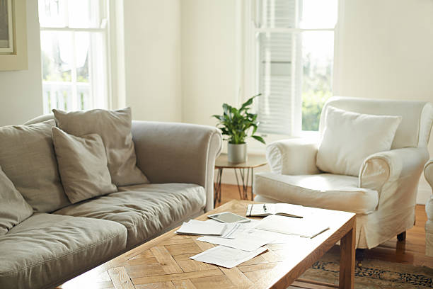 Cropped shot of funriture in a neat living room