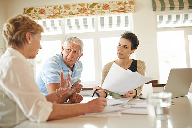 istock Giving them sound retirement advice 629581234