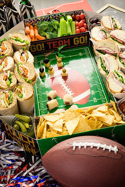 istock Football Snack Stadium 629582286