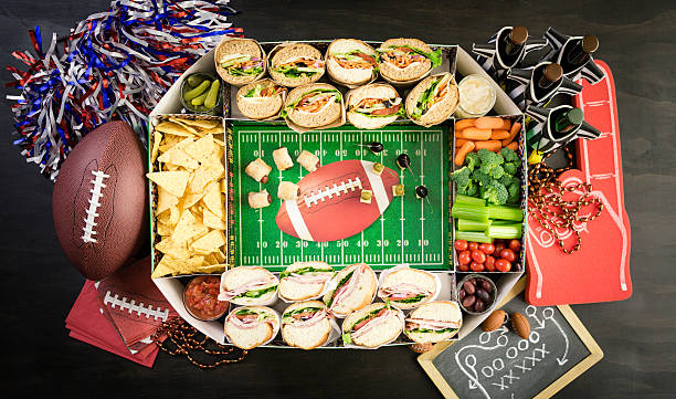 istock Football Snack Stadium 629582428