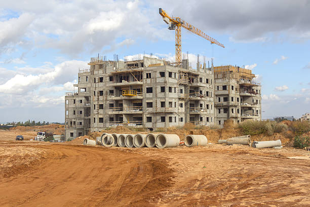 Construction of a residential area in Israel.