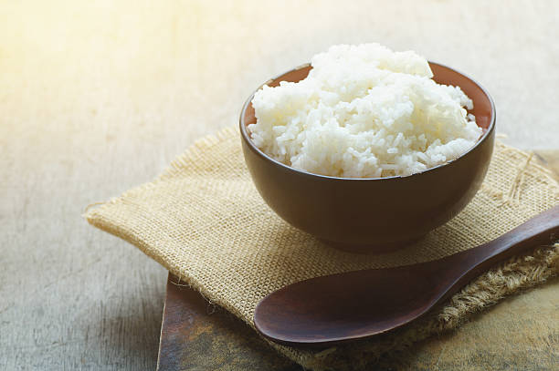 istock steam rice in bowl 629586140