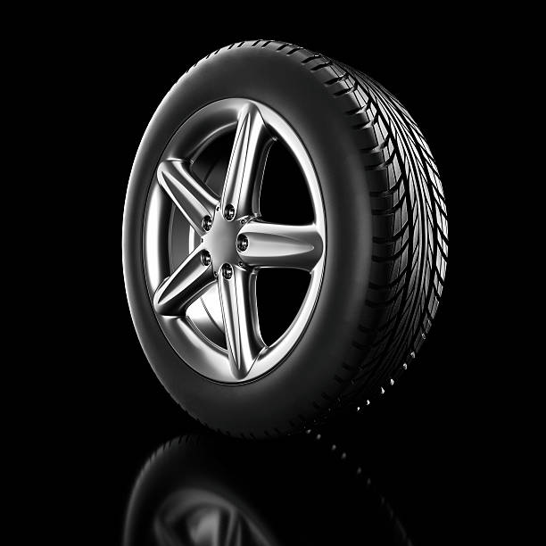 istock car tire on a white background - 3d rendering 629590234