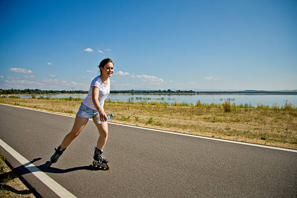 Girl exercising outdoor