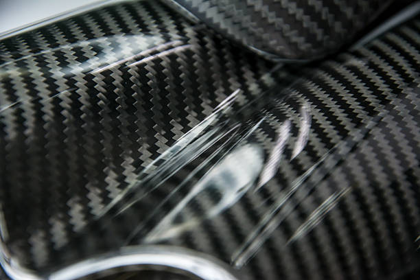 istock Carbon fiber composite raw material background 629602470