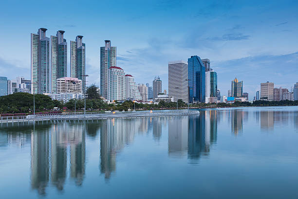 istock City office building with reflection 629611872