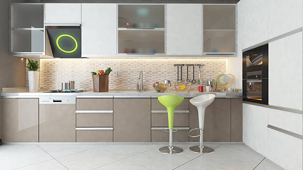 istock kitchen design with white and cappuccino 629624440