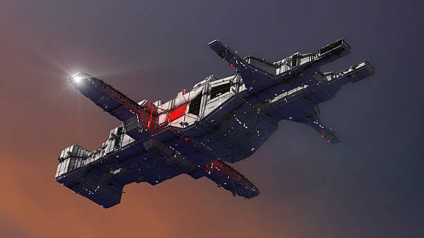 istock 3d render. Unidentified flying object. Futuristic spaceship 629626648