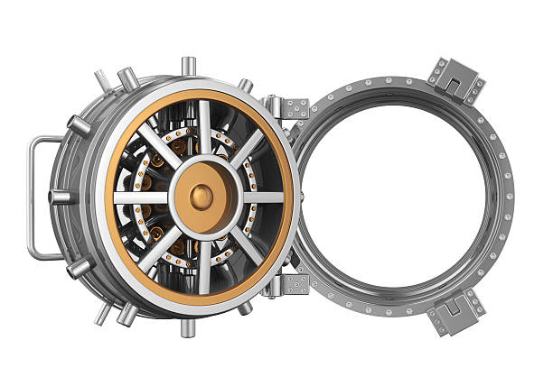 istock Open Bank Vault Door 629626822