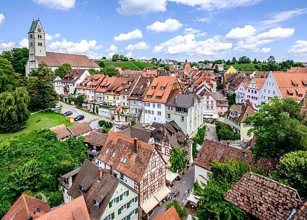 famous old town at meersburg / germany