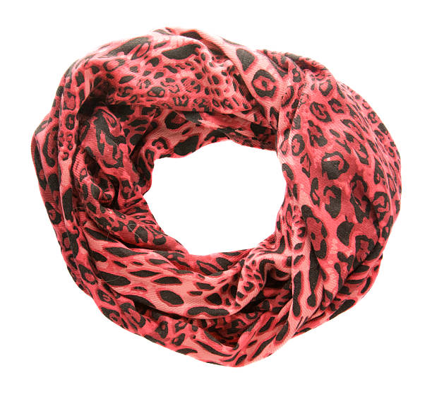 istock Scarf isolated on white background.Scarf  top view .orange sca 629656026