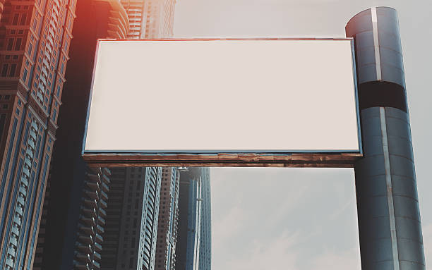istock Billboard mock up and skyscrapers in Dubai 629656608